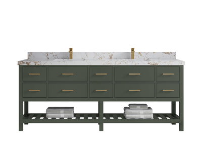 Parker 84 in. W x 22 in. D Double Sink Bathroom Vanity - Willow Bath and Vanity