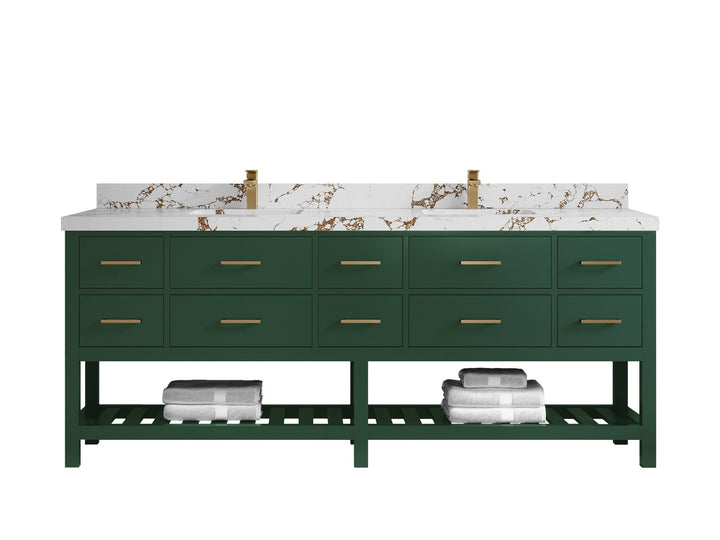 Parker 84 in. W x 22 in. D Double Sink Bathroom Vanity - photo 29