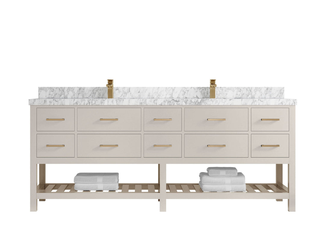 Parker 84 in. W x 22 in. D Double Sink Bathroom Vanity - Willow Bath and Vanity