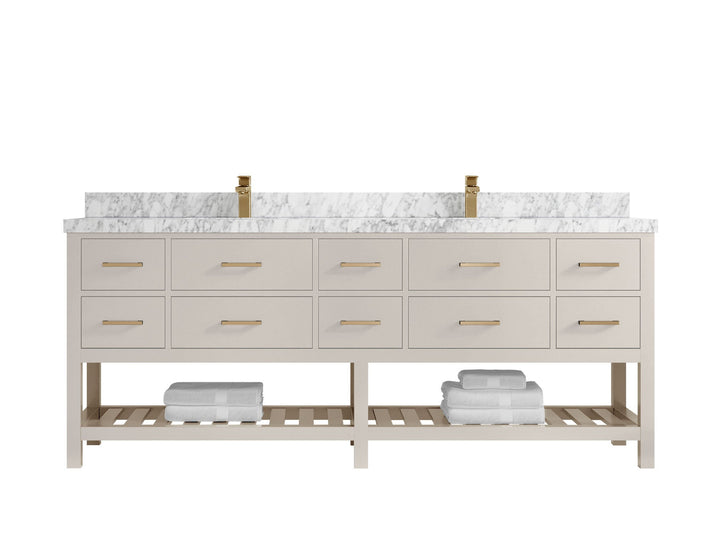 Parker 84 in. W x 22 in. D Double Sink Bathroom Vanity - photo 8