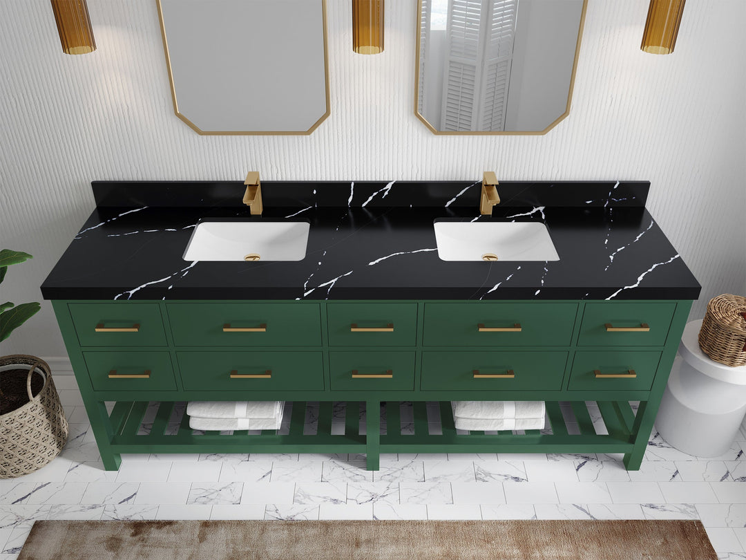 Parker 84 in. W x 22 in. D Double Sink Bathroom Vanity - Willow Bath and Vanity