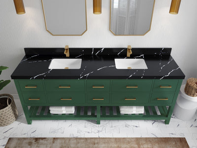 Parker 84 in. W x 22 in. D Double Sink Bathroom Vanity - Willow Bath and Vanity