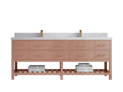 Parker 84 in. W x 22 in. D Double Sink Bathroom Vanity - Willow Bath and Vanity