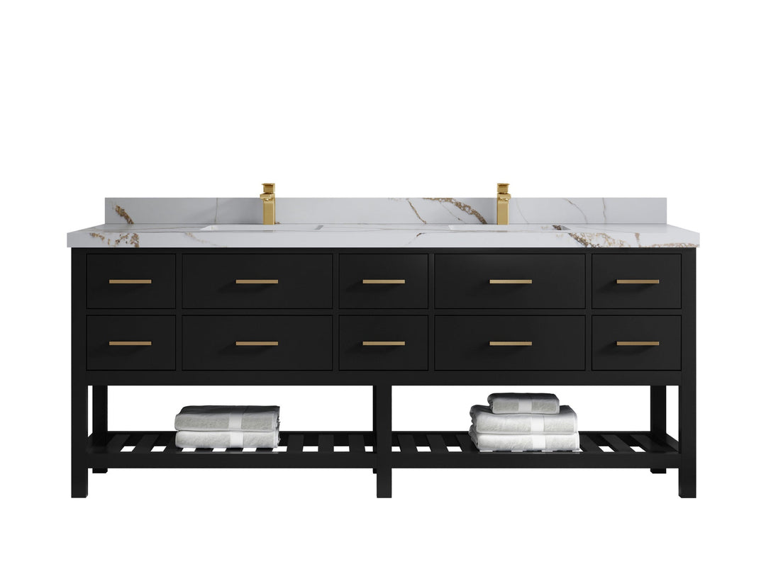 Parker 84 in. W x 22 in. D Double Sink Bathroom Vanity - Willow Bath and Vanity