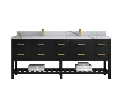 Parker 84 in. W x 22 in. D Double Sink Bathroom Vanity - Willow Bath and Vanity