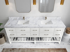 Parker 84 in. W x 22 in. D Double Sink Bathroom Vanity - photo 19