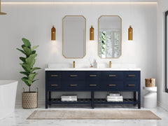Parker 84 in. W x 22 in. D Double Sink Bathroom Vanity - photo 4