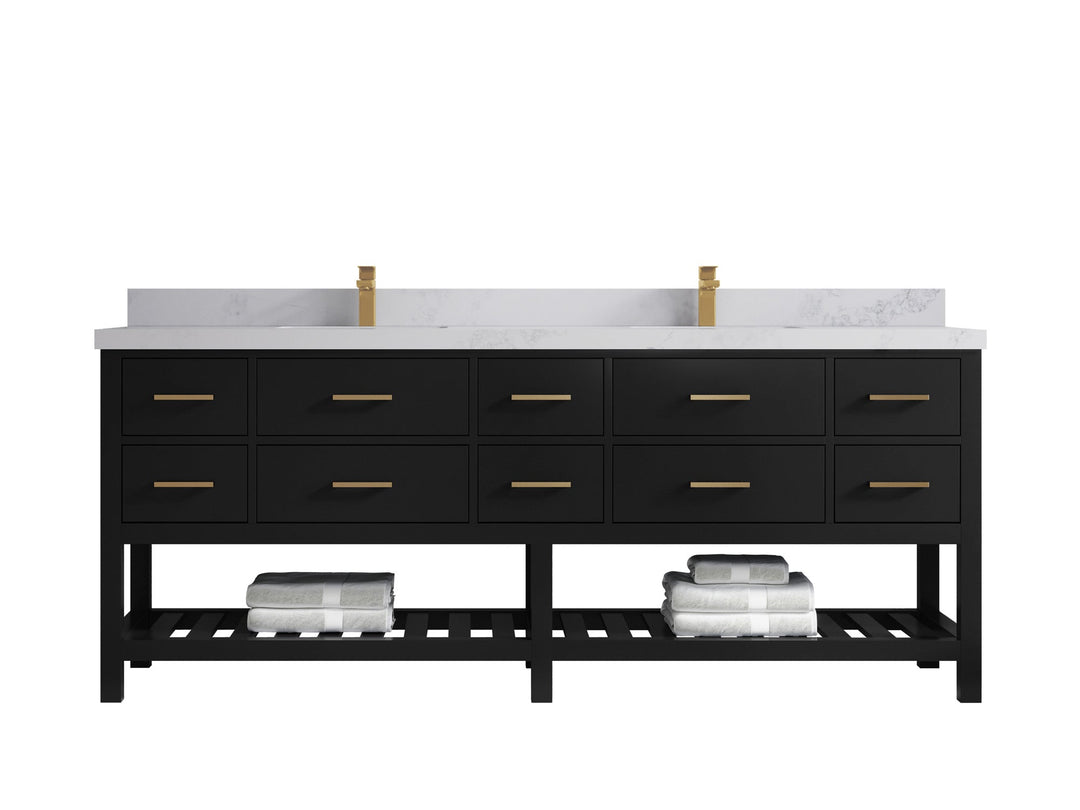 Parker 84 in. W x 22 in. D Double Sink Bathroom Vanity - Willow Bath and Vanity