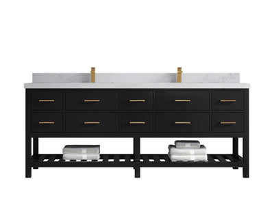 Parker 84 in. W x 22 in. D Double Sink Bathroom Vanity - Willow Bath and Vanity