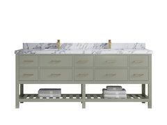 Parker 84 in. W x 22 in. D Double Sink Bathroom Vanity - photo 24