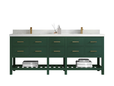 Parker 84 in. W x 22 in. D Double Sink Bathroom Vanity - Willow Bath and Vanity