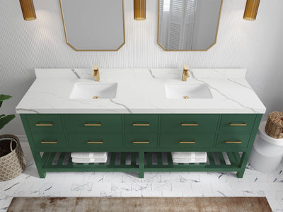 Parker 84 in. W x 22 in. D Double Sink Bathroom Vanity - Willow Bath and Vanity