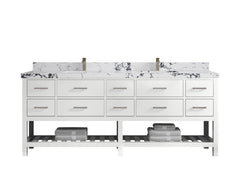 Parker 84 in. W x 22 in. D Double Sink Bathroom Vanity - photo 28