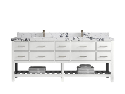 Parker 84 in. W x 22 in. D Double Sink Bathroom Vanity - Willow Bath and Vanity