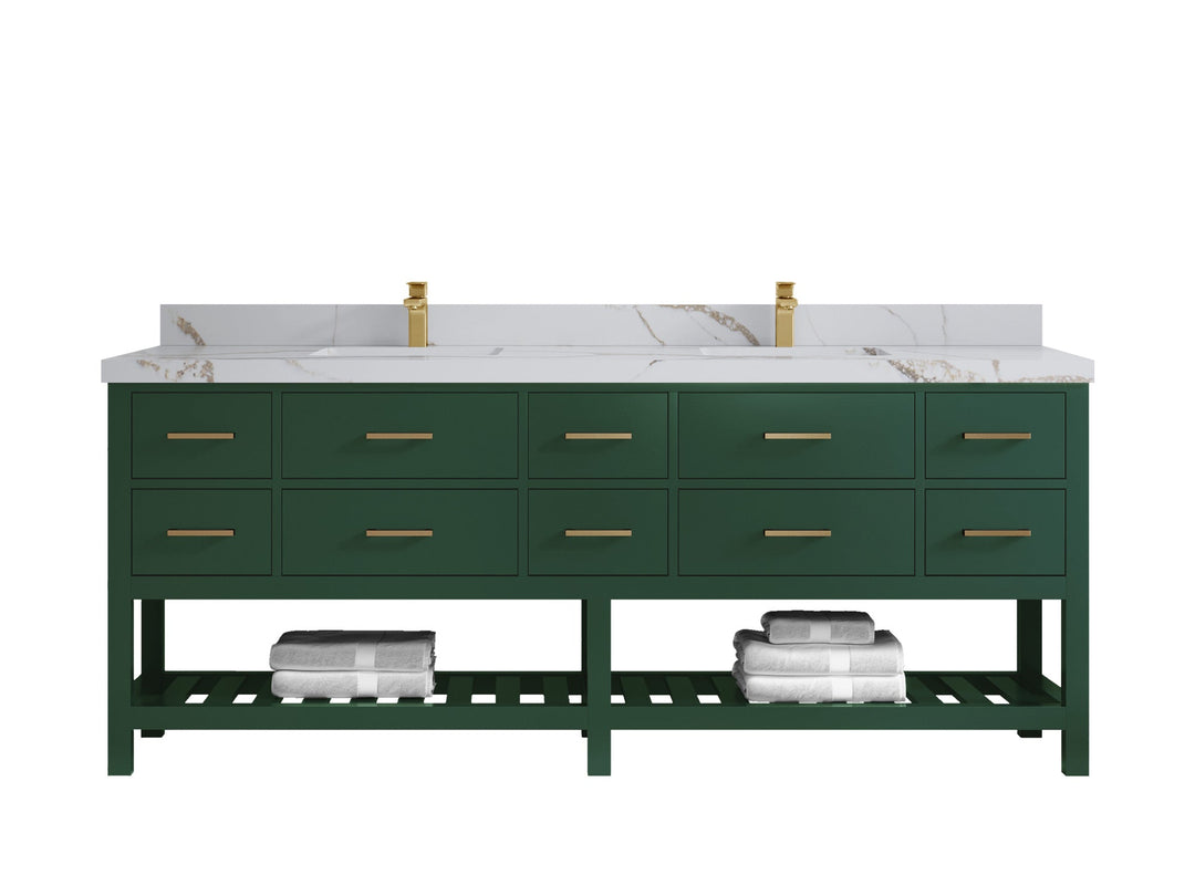 Parker 84 in. W x 22 in. D Double Sink Bathroom Vanity - Willow Bath and Vanity