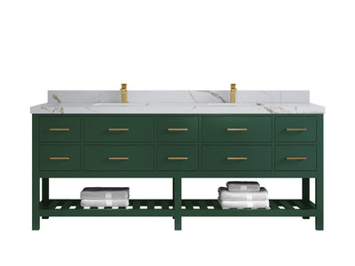 Parker 84 in. W x 22 in. D Double Sink Bathroom Vanity - Willow Bath and Vanity