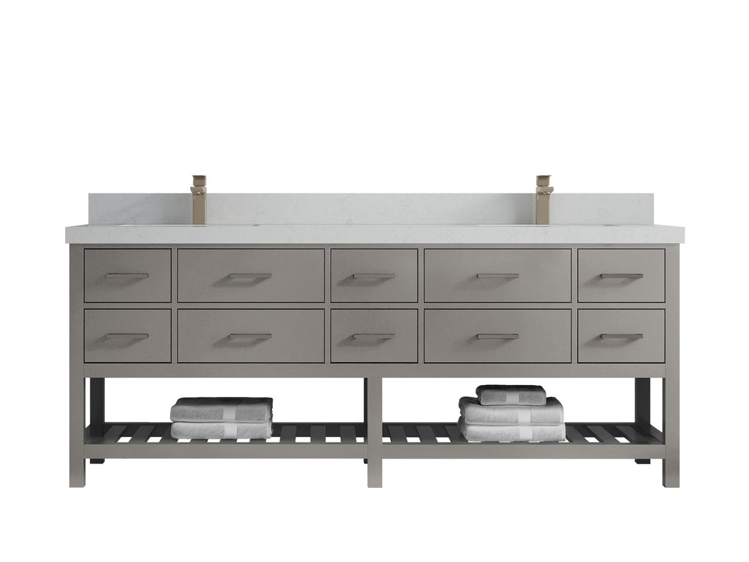 Parker 84 in. W x 22 in. D Double Sink Bathroom Vanity - Willow Bath and Vanity