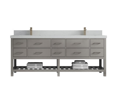 Parker 84 in. W x 22 in. D Double Sink Bathroom Vanity - Willow Bath and Vanity