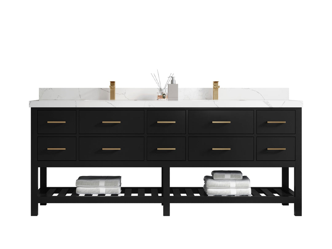 Parker 84 in. W x 22 in. D Double Sink Bathroom Vanity - Willow Bath and Vanity