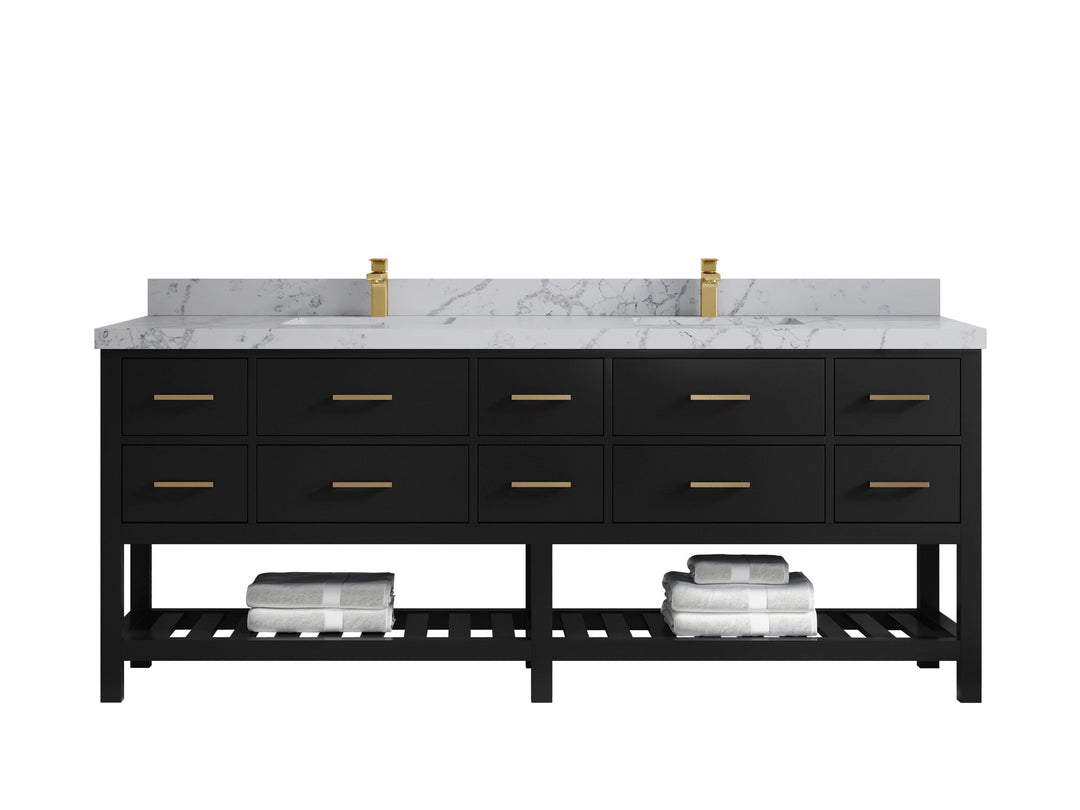 Parker 84 in. W x 22 in. D Double Sink Bathroom Vanity - Willow Bath and Vanity