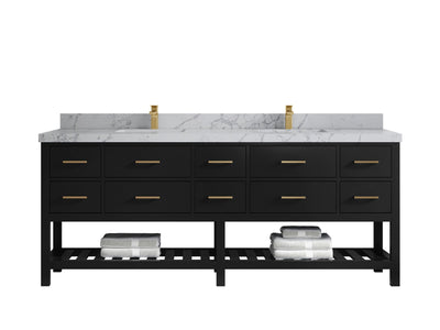 Parker 84 in. W x 22 in. D Double Sink Bathroom Vanity - Willow Bath and Vanity