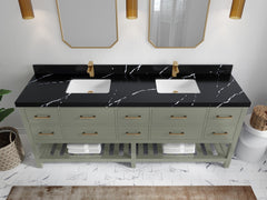 Parker 84 in. W x 22 in. D Double Sink Bathroom Vanity - photo 11