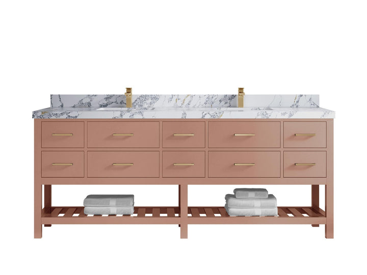 Parker 84 in. W x 22 in. D Double Sink Bathroom Vanity - photo 20