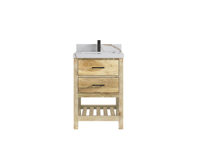 Parker Mango Wood 24 in. W x 22 in. D Single Sink Bathroom Vanity - Willow Bath and Vanity