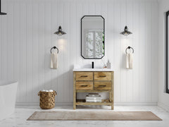 Parker Mango Wood 36 in. W x 22 in. D Center Sink Bathroom Vanity - photo 4