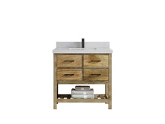 Parker Mango Wood 36 in. W x 22 in. D Center Sink Bathroom Vanity - photo 1