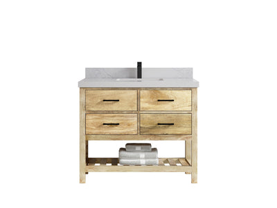 Parker Mango Wood 42 in. W x 22 in. D Single Sink Bathroom Vanity - Willow Bath and Vanity