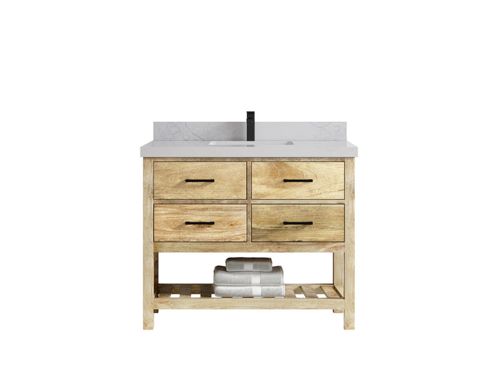 Parker Mango Wood 42 in. W x 22 in. D Single Sink Bathroom Vanity - photo 1