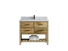 Parker Mango Wood 42 in. W x 22 in. D Single Sink Bathroom Vanity - photo 1
