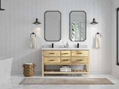 Parker Mango Wood 60 in. W x 22 in. D Double Sink Bathroom Vanity - photo 4