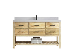 Parker Mango Wood 60 in. W x 22 in. D Single Sink Bathroom Vanity - photo 1