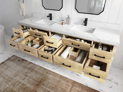 Parker Mango Wood 84 in. W x 22 in. D Double Sink Bathroom vanity with - photo 3