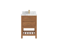 Parker Teak Wood 24 in. W x 22 in. D Single Sink Bathroom Vanity - photo 26