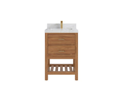 Parker Teak Wood 24 in. W x 22 in. D Single Sink Bathroom Vanity - photo 16