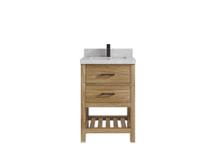 Parker Teak Wood 24 in. W x 22 in. D Single Sink Bathroom Vanity - photo 11