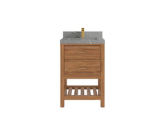 Parker Teak Wood 24 in. W x 22 in. D Single Sink Bathroom Vanity - photo 24