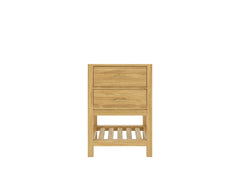 Parker Teak Wood 24 in. W x 22 in. D Single Sink Bathroom Vanity - photo 3
