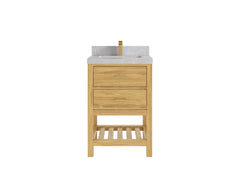 Parker Teak Wood 24 in. W x 22 in. D Single Sink Bathroom Vanity - photo 12