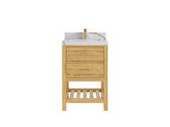Parker Teak Wood 24 in. W x 22 in. D Single Sink Bathroom Vanity - photo 6