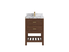 Parker Teak Wood 24 in. W x 22 in. D Single Sink Bathroom Vanity - photo 8