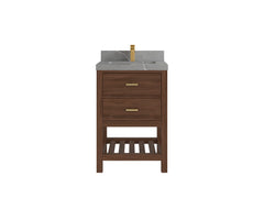 Parker Teak Wood 24 in. W x 22 in. D Single Sink Bathroom Vanity - photo 13
