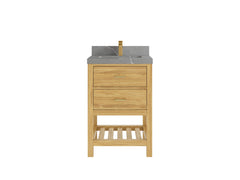 Parker Teak Wood 24 in. W x 22 in. D Single Sink Bathroom Vanity - photo 13