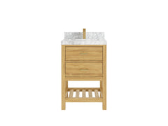 Parker Teak Wood 24 in. W x 22 in. D Single Sink Bathroom Vanity - photo 4