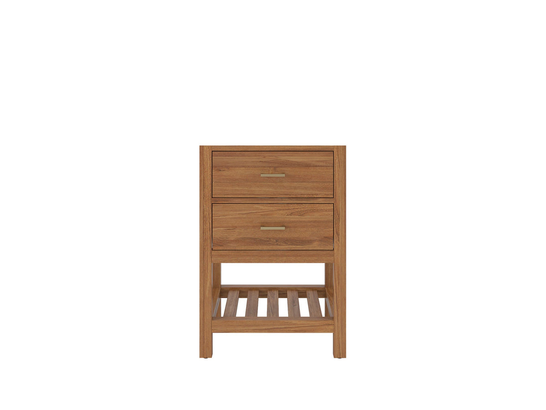 Parker Teak Wood 24 in. W x 22 in. D Single Sink Bathroom Vanity | 
              
                Golden Teak
                
                  
             - PRK_TK_GLD_PT_GR_24 - photo №6
