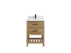 Parker Teak Wood 24 in. W x 22 in. D Single Sink Bathroom Vanity - photo 10