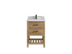 Parker Teak Wood 24 in. W x 22 in. D Single Sink Bathroom Vanity - photo 5